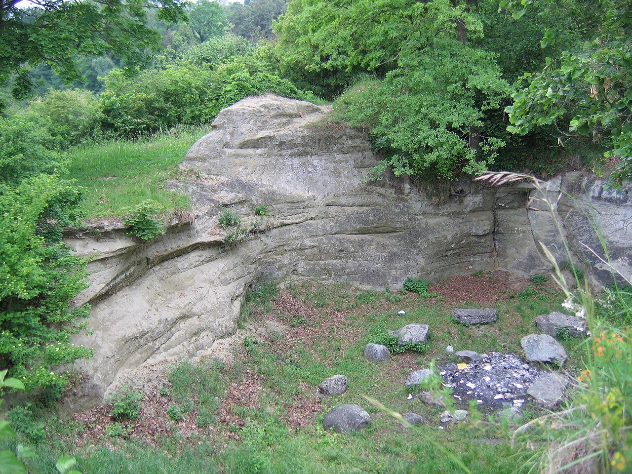 Germany - Baden-Württemberg - Bodenseekreis - Überlingen: glacier mill (moulin (geology))