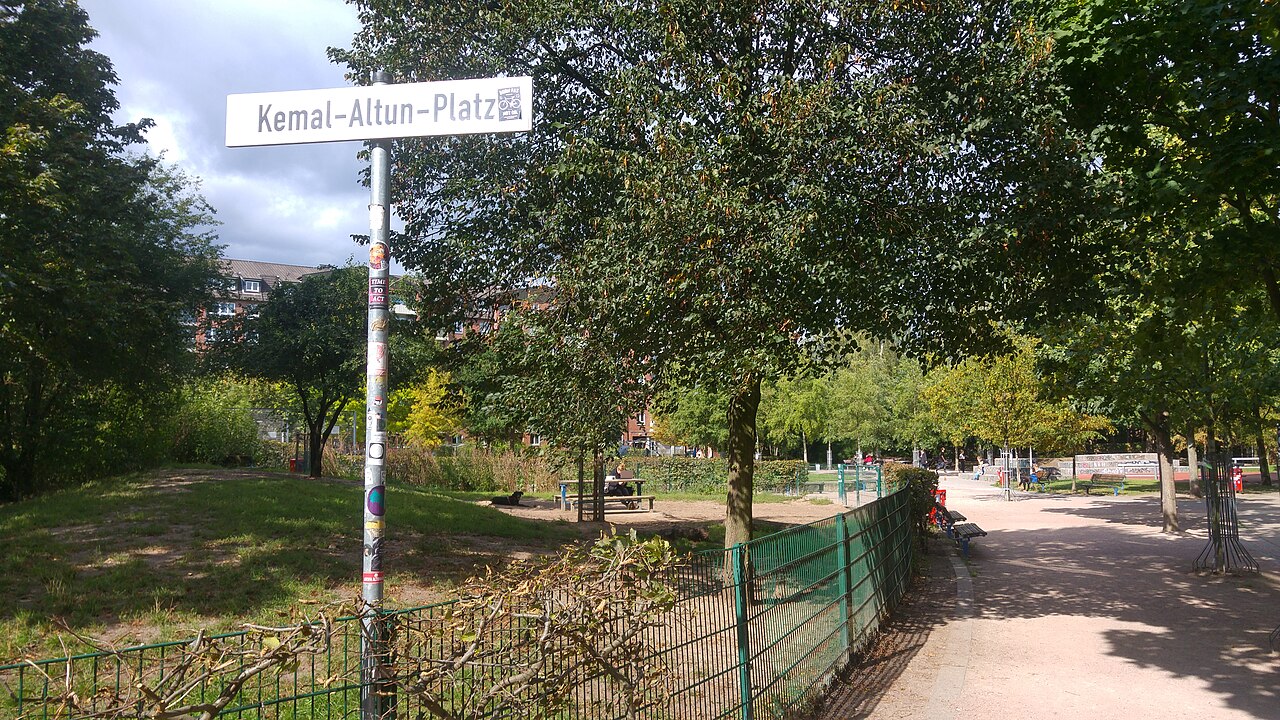 Öffentliche Parkanlage in Altona, Nähe Ottenser Hauptstraße