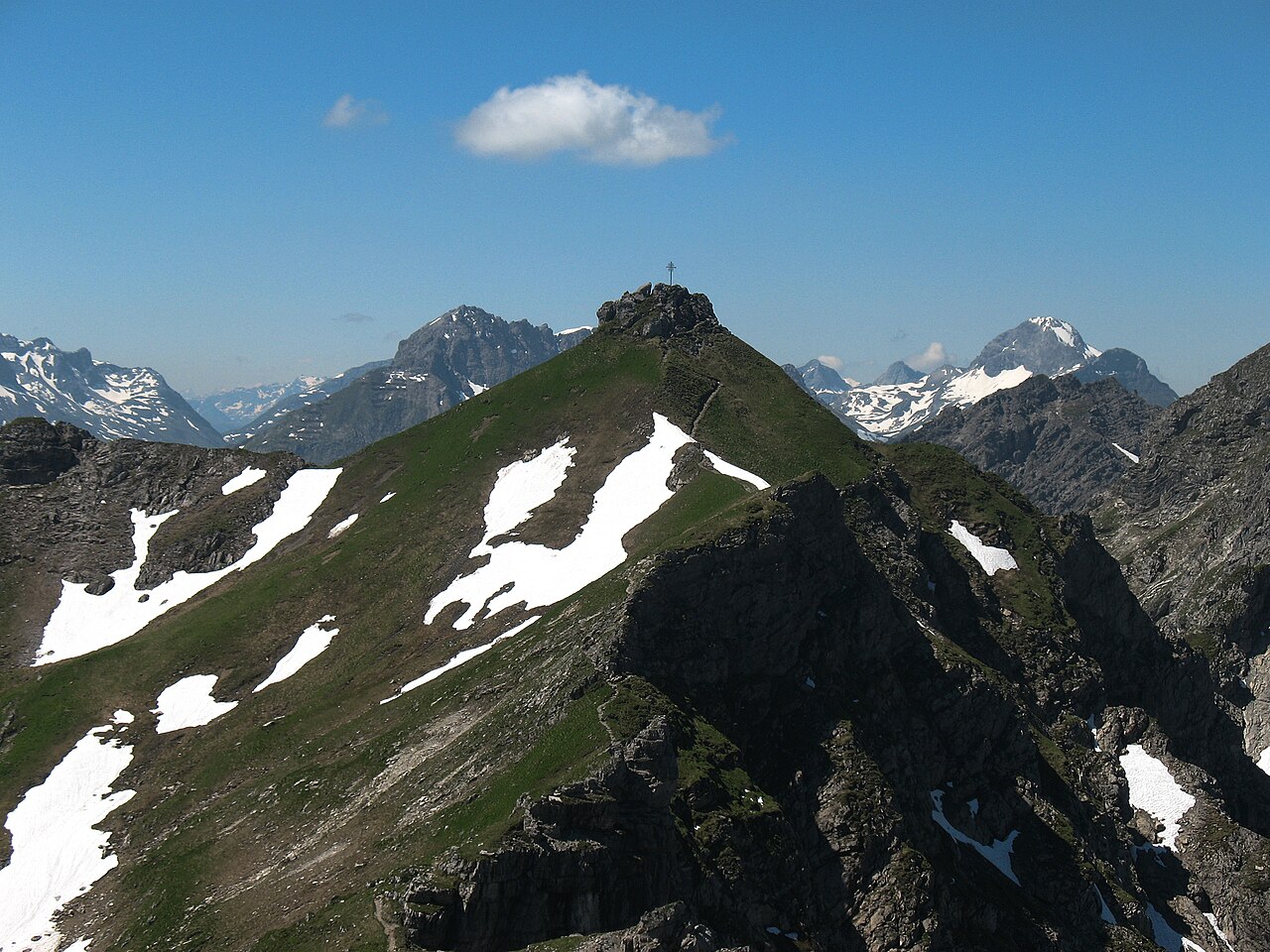 Kemptner Kopf (2191 m) vom Ersten Schafalpenkopf