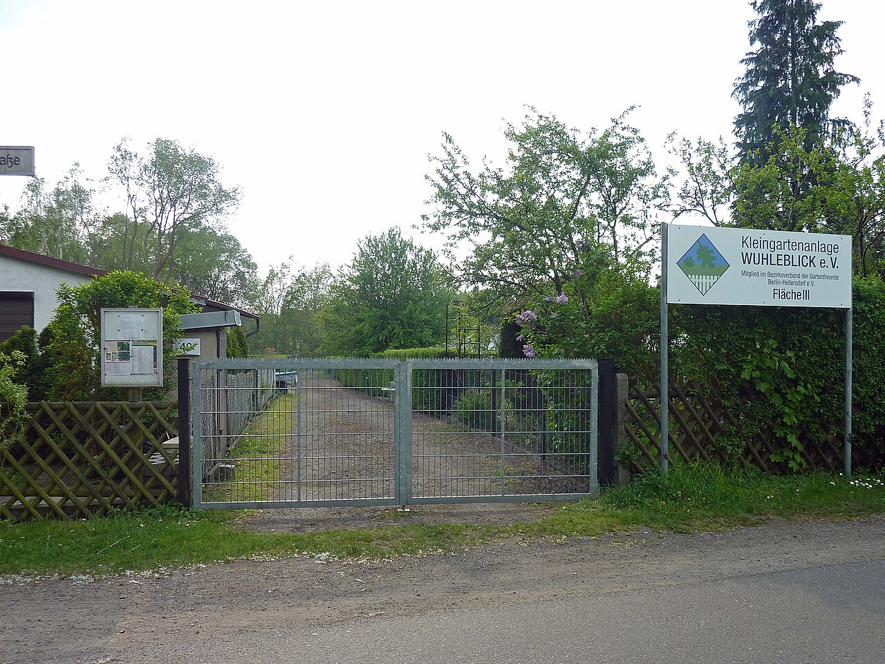Kleingartenanlage 'Wuhleblick' in Berlin-Kaulsdorf, an der Lenbachstraße