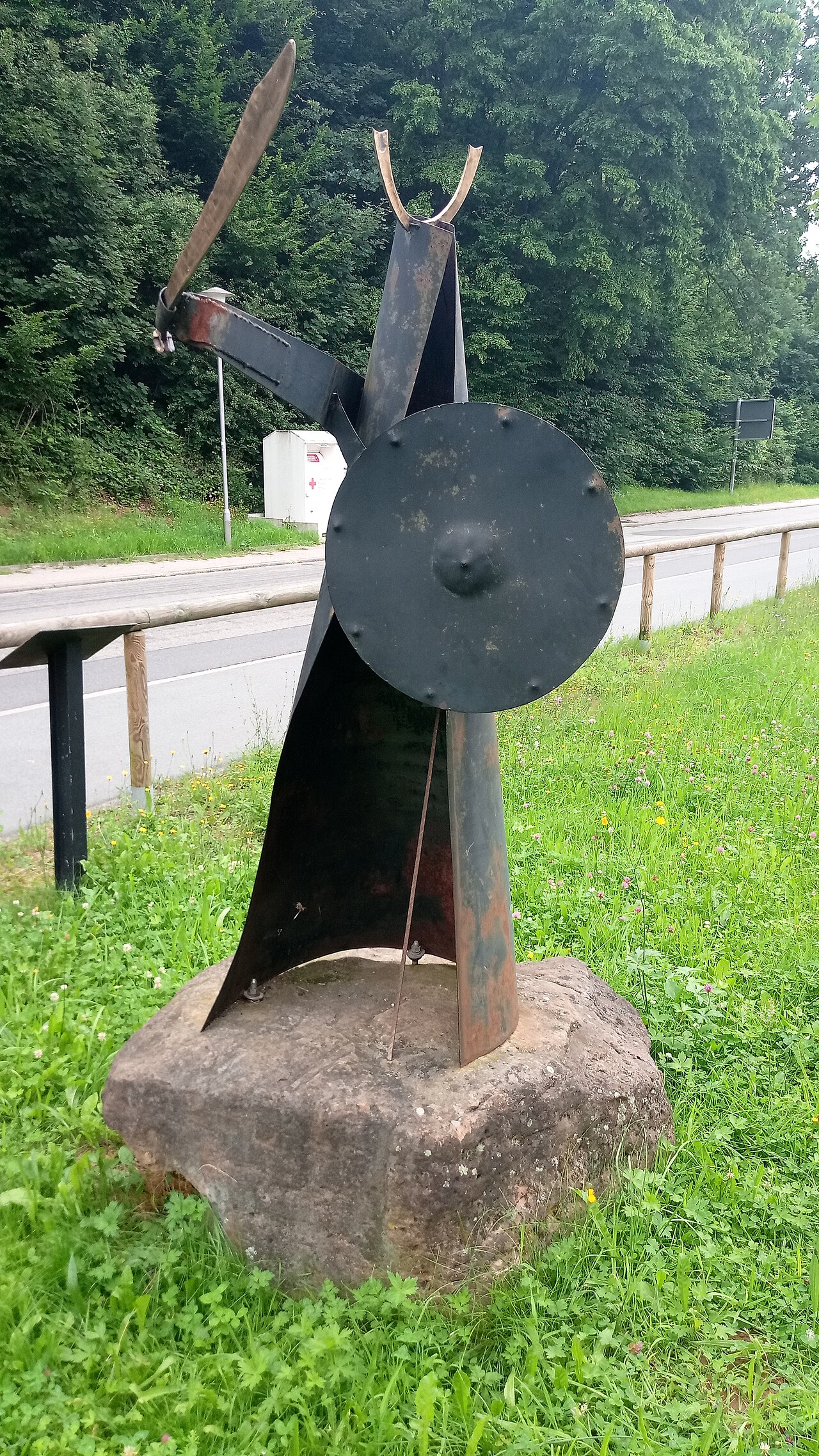 Khan Attila, Skulptur von Jens Nettlich