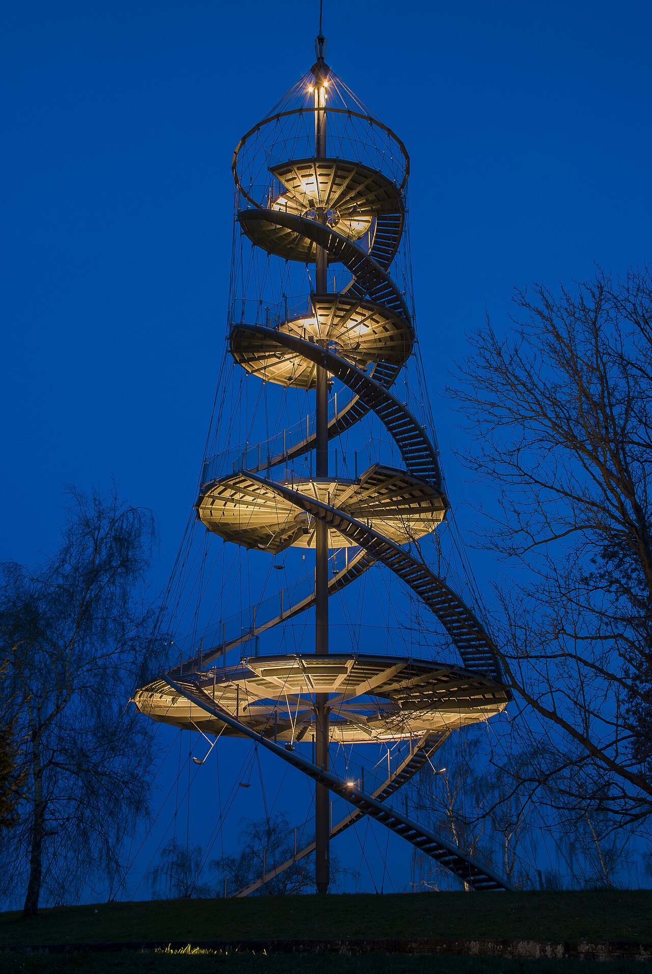 Killesberg Tower at night (Stuttgart, Germany)
