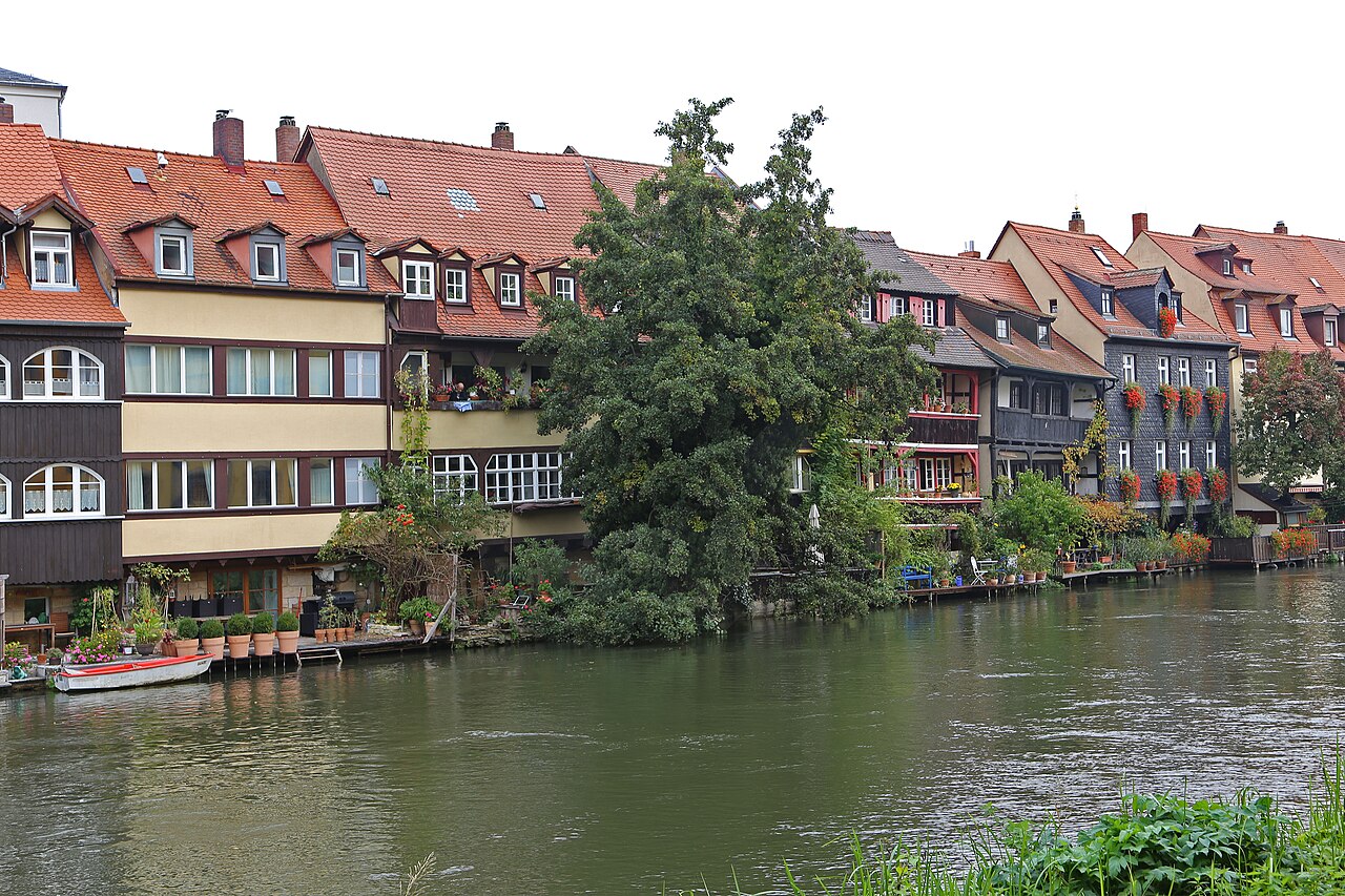 Bamberg (Germany), fishermen´s settlement on the banks of Regnitz (Little Venice)