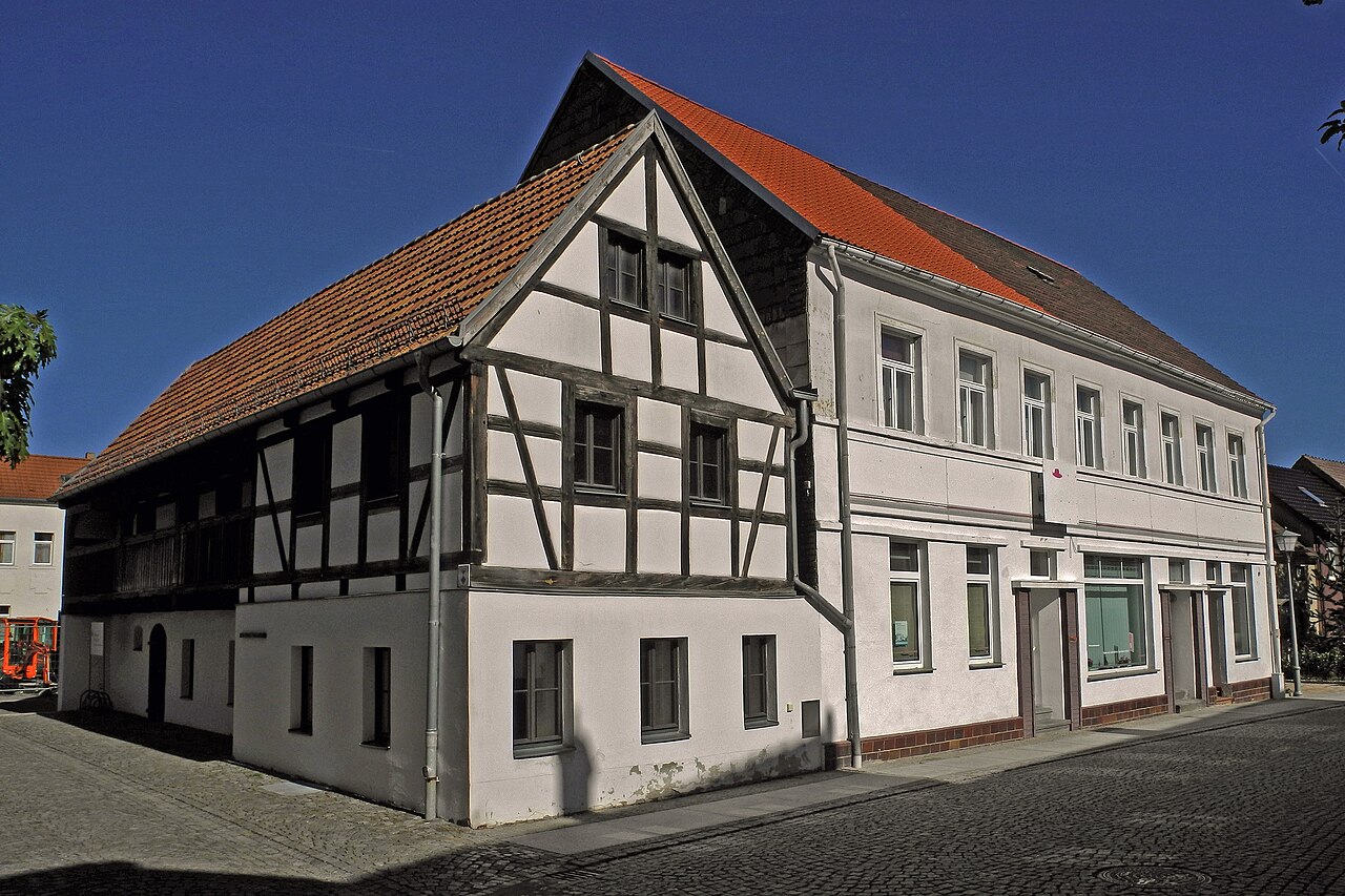 Fachwerkhaus in Elsterwerda, jetzt Kleine Galerie „Hans Nadler“
