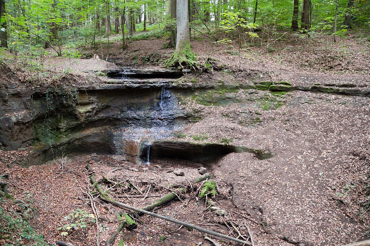 Klingender Wasserfall, Geotop, LSG Schwarzachtal mit Nebentälern