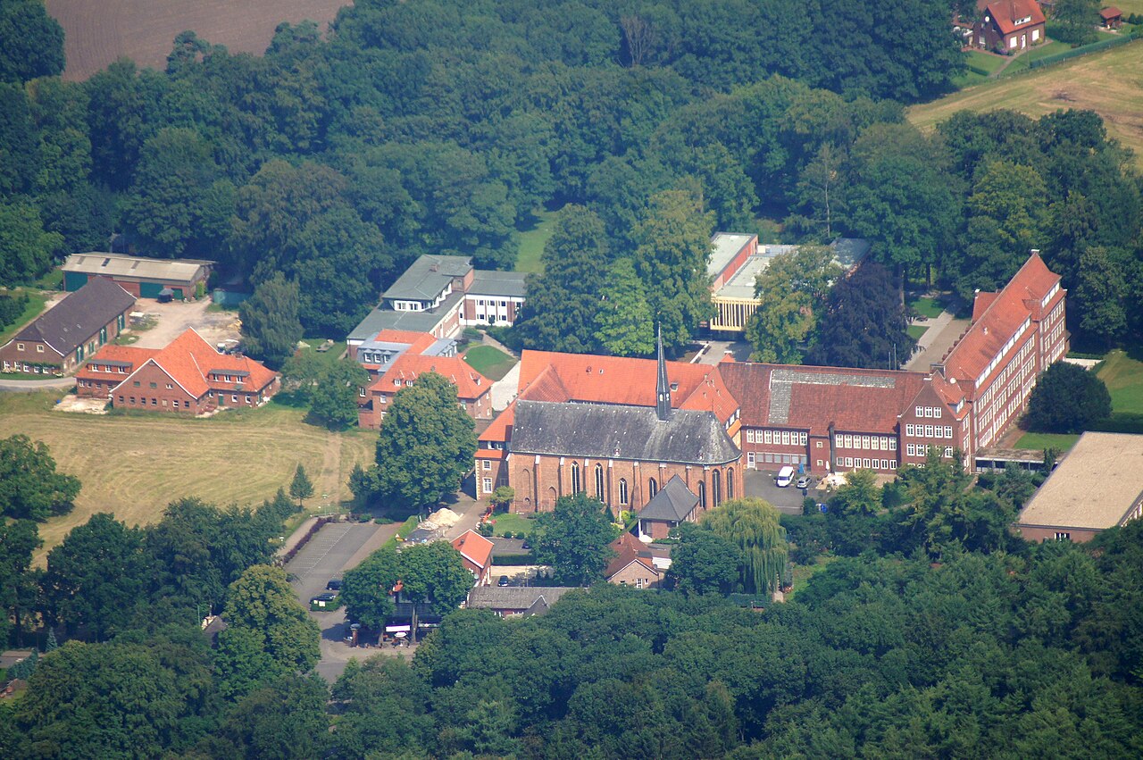 The monastery Mariengarden and the church St