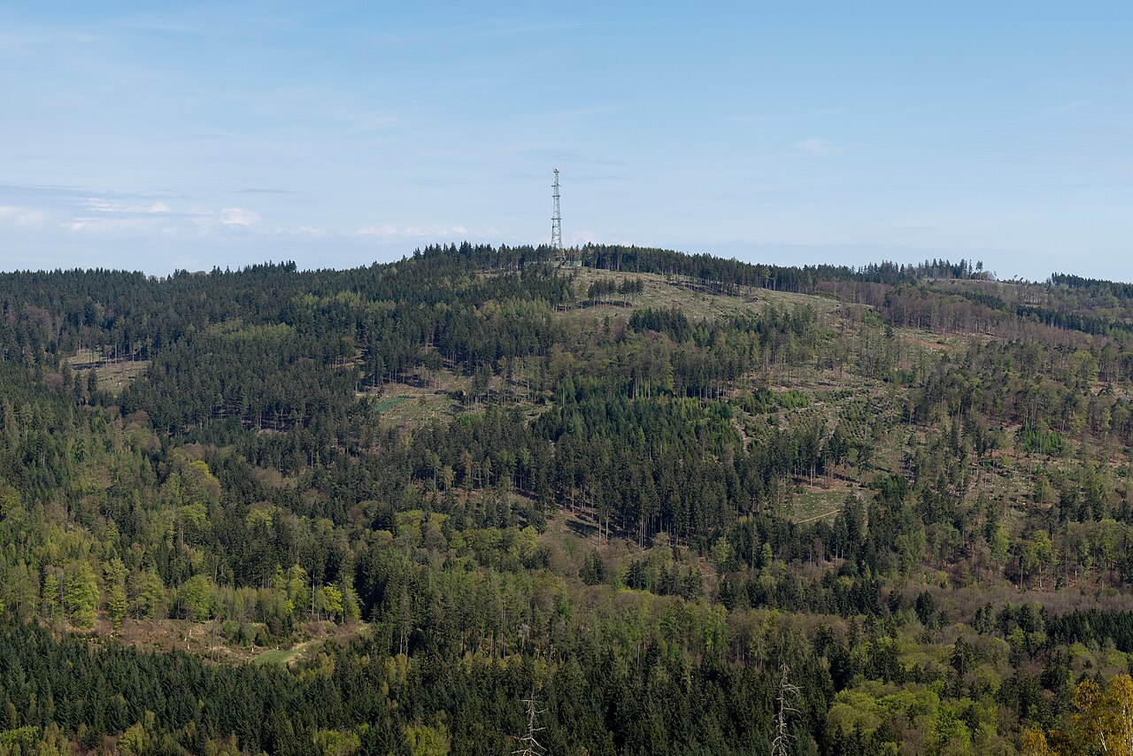 The Kolbenberg in the Taunus seen from the Weiße Mauer