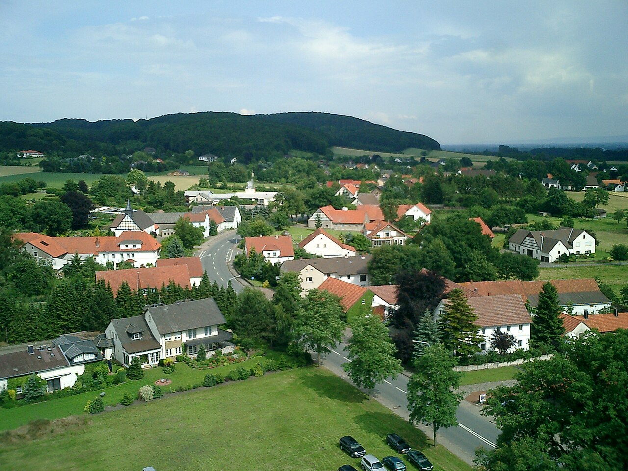 Haldem in nordöstlicher Richtung von oben