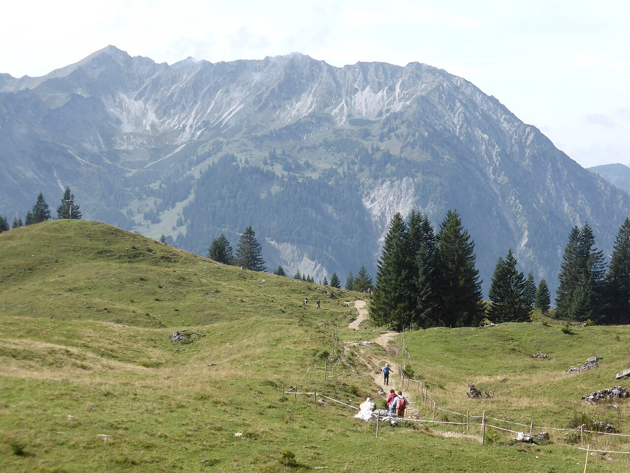 Blick von der Willersalpe in Richtung Hintersteiner Tal und die dahinter liegenden Berge