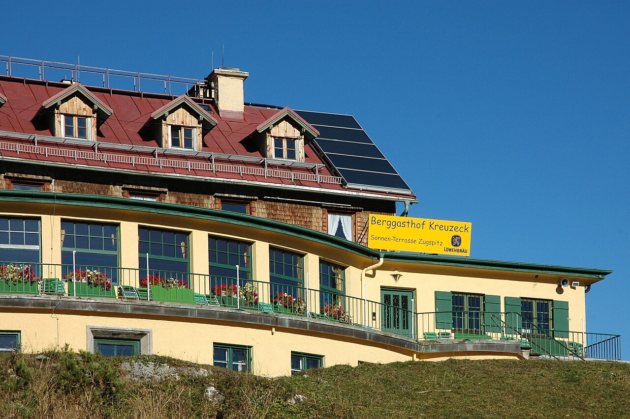 The Kreuzeckhaus at Kreuzeck summit
