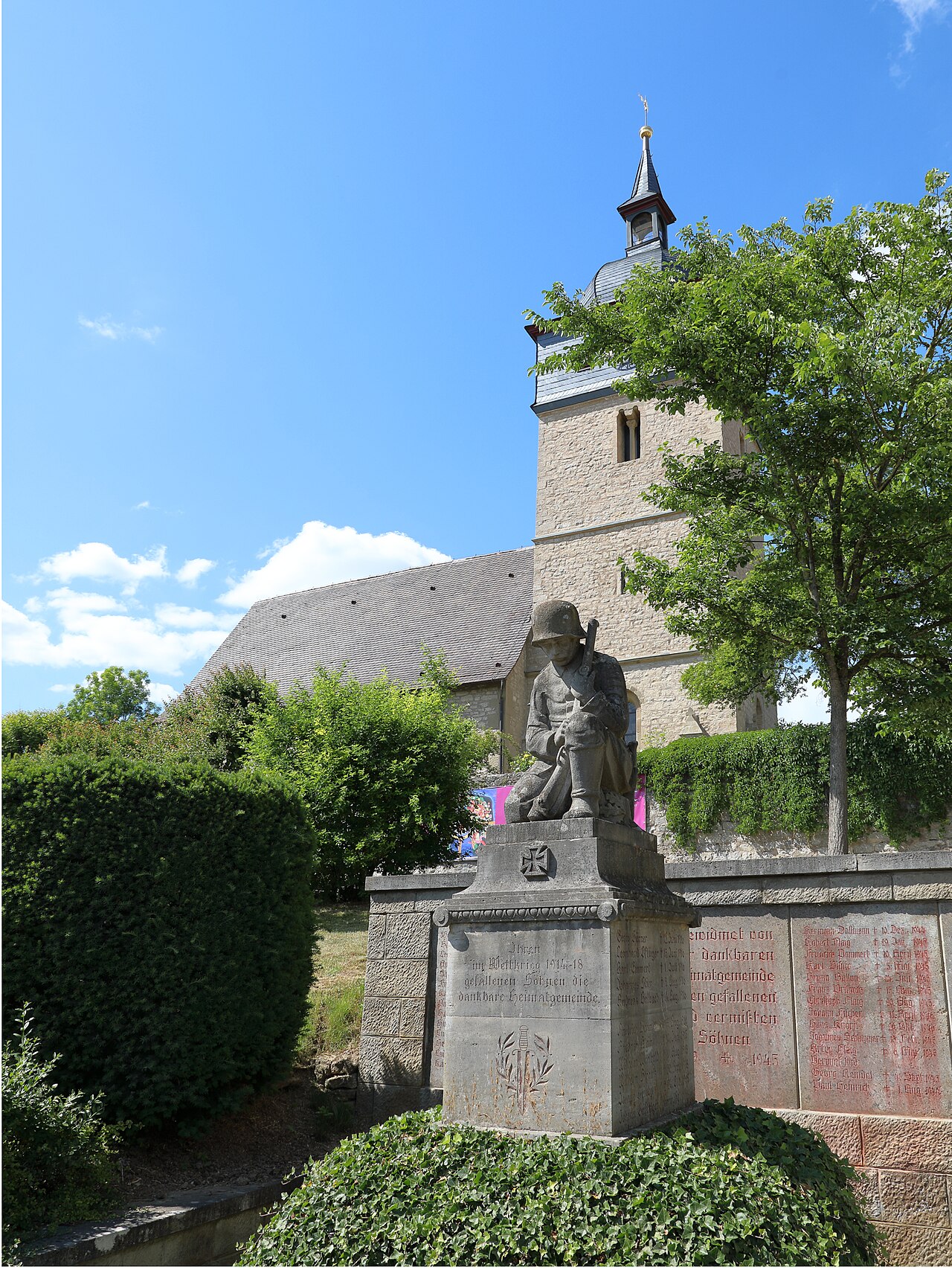 Das Denkmal zum Gedenken an die Gefallenen des I