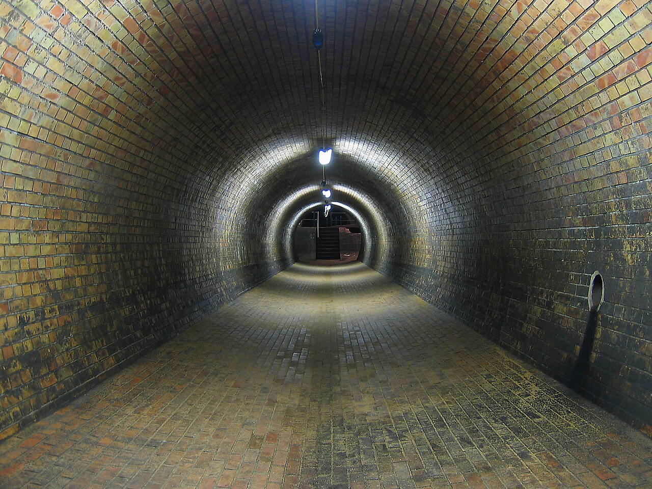 A tunnel for surface water in the sewerage of Cologne, Germany