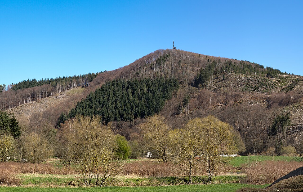 The Küppel-Mountain near Freienohl in the Sauerland, North Rhine-Westphalia, Germany