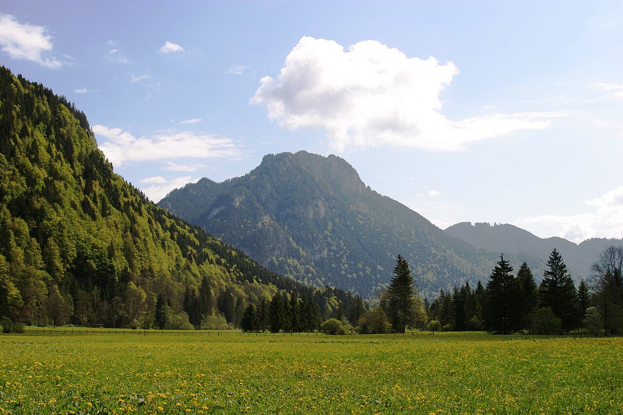 View of Mountain Laber in Bavaria, Germany