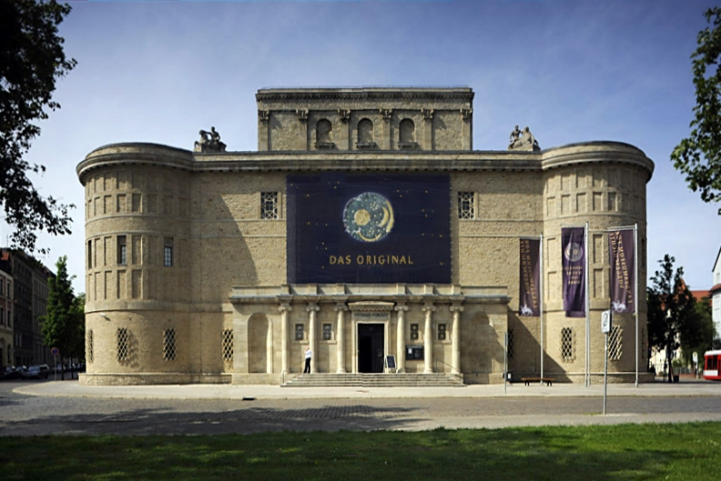 Building of Landesmuseum für Vorgeschichte Sachsen-Anhalt in Halle, Germany