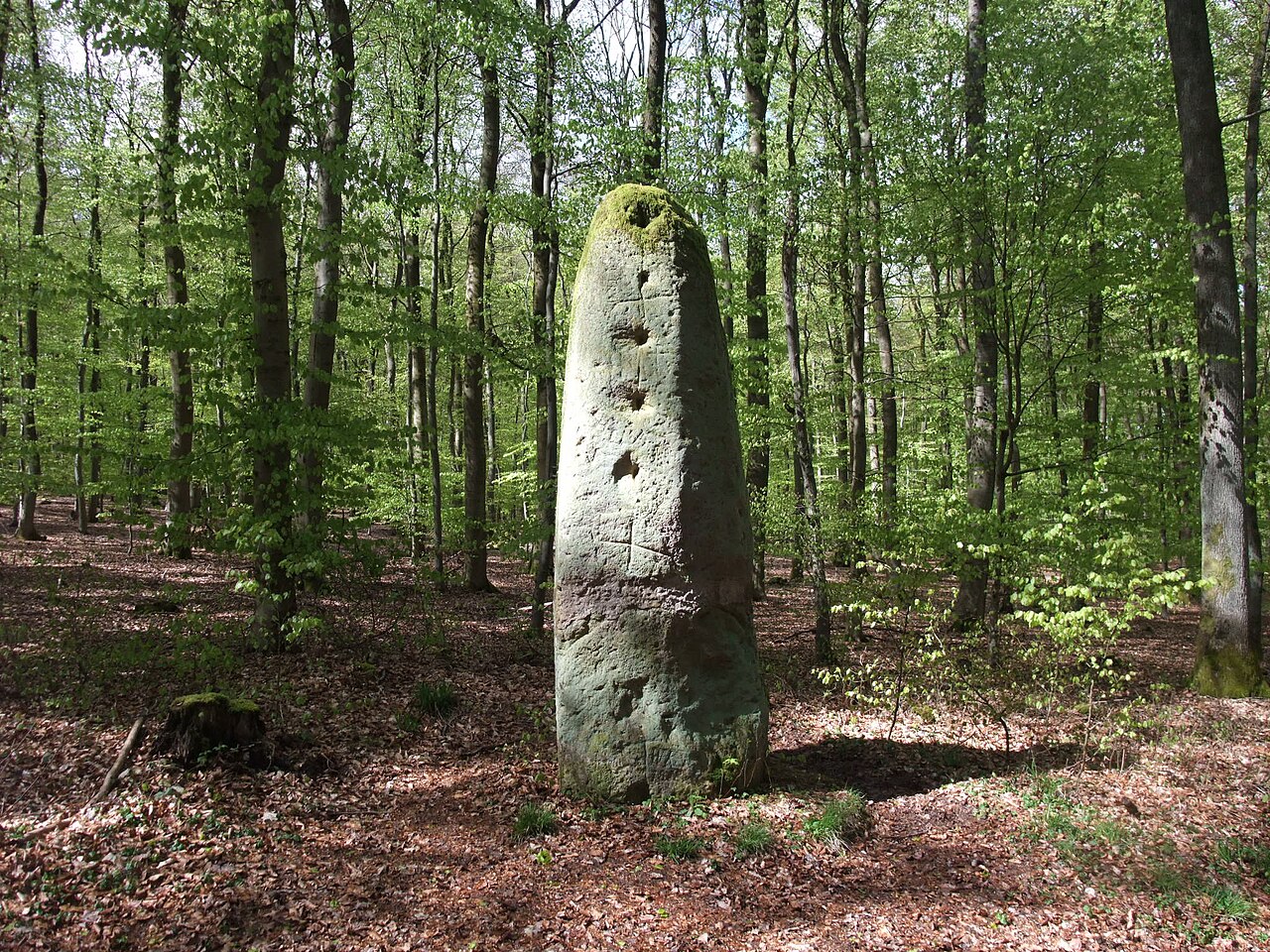 Menhir called Langenstein at the Stahlberg