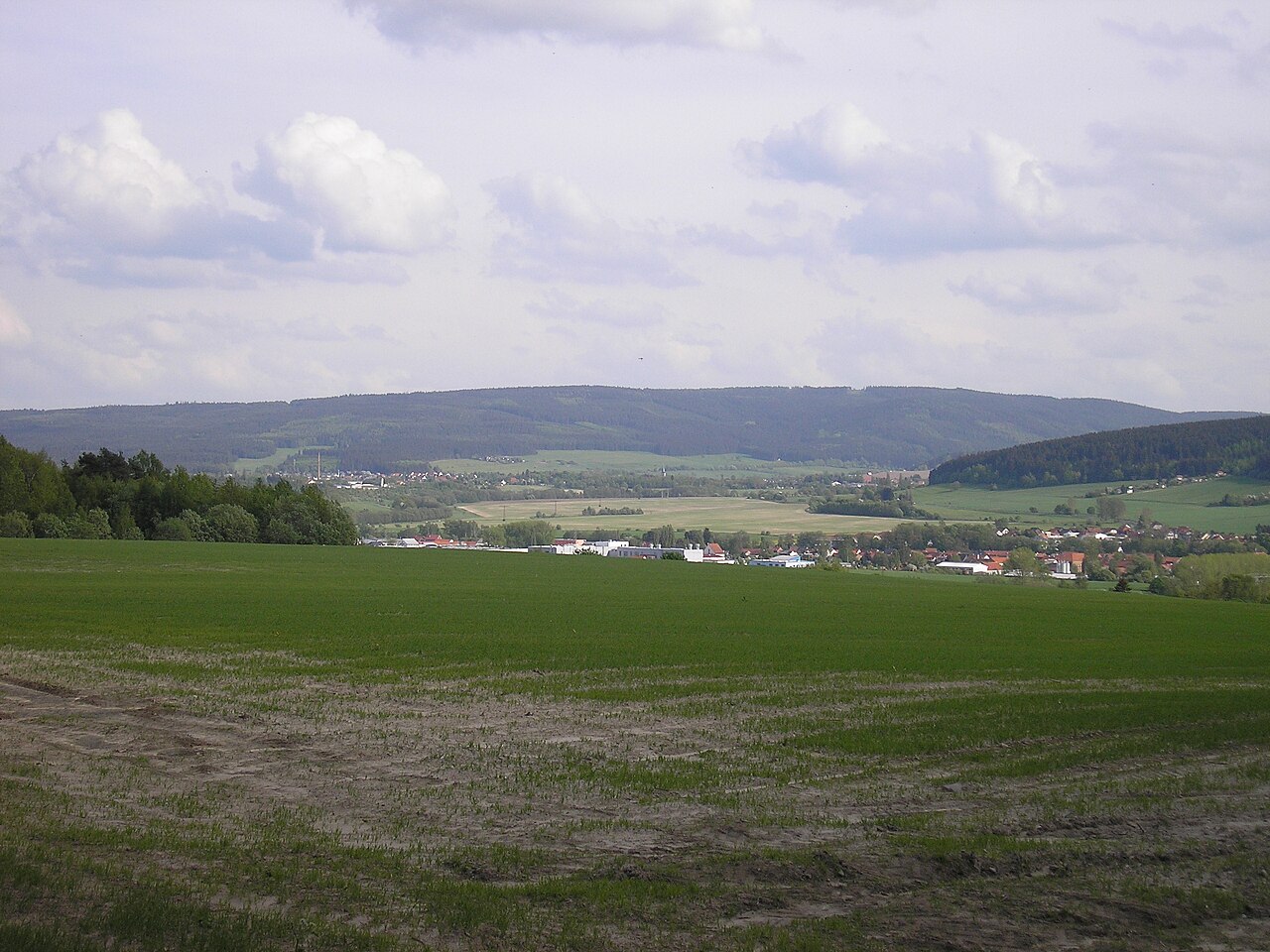 Blick zum Langen Berg von Nordwesten aus
