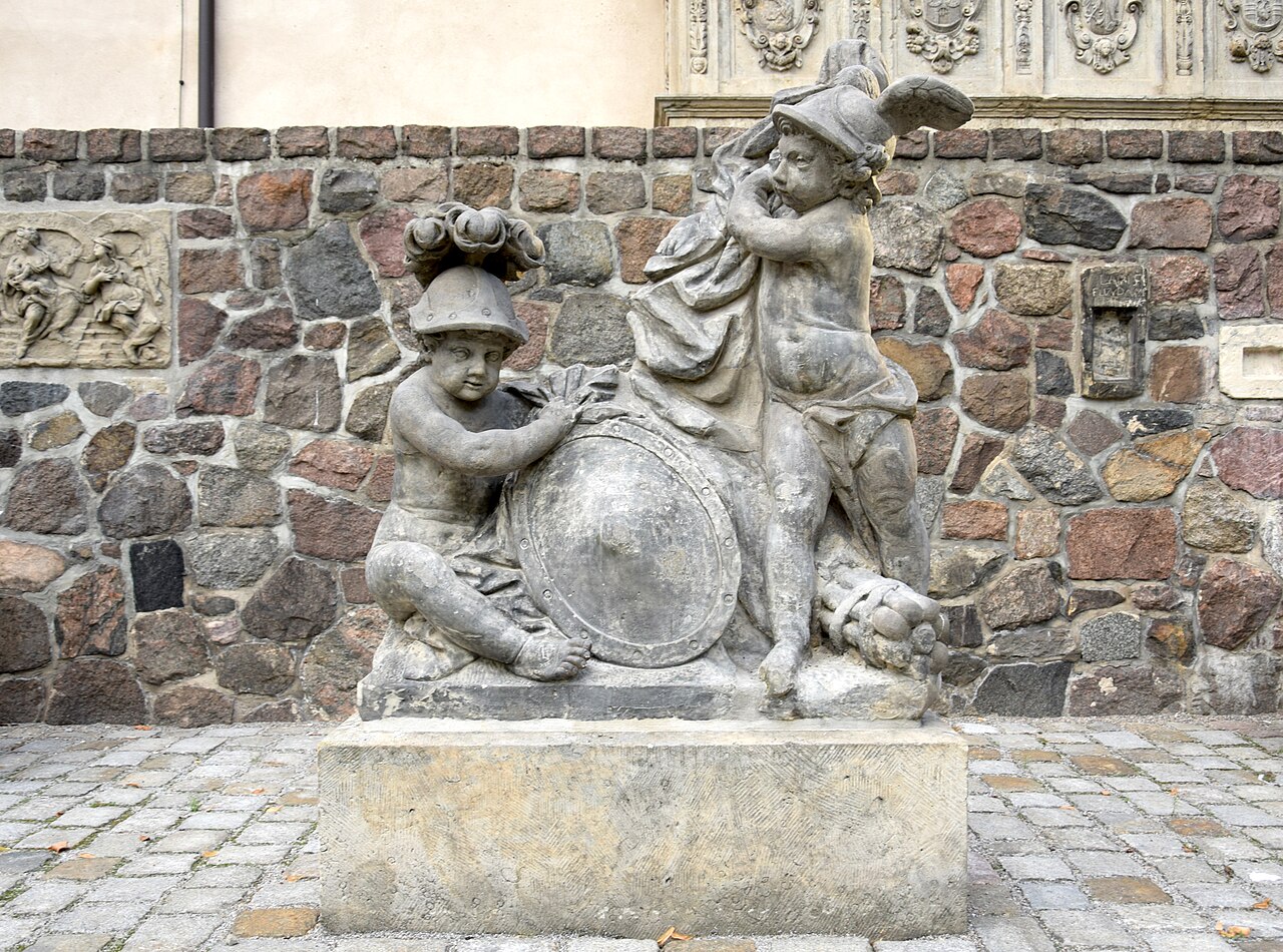 Sculpture in Köllnischer Park in Berlin-Mitte, Germany