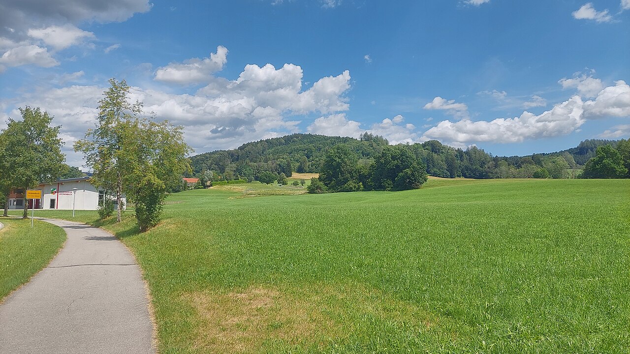 Laubenberg in the municipality of Grünenbach, view from west