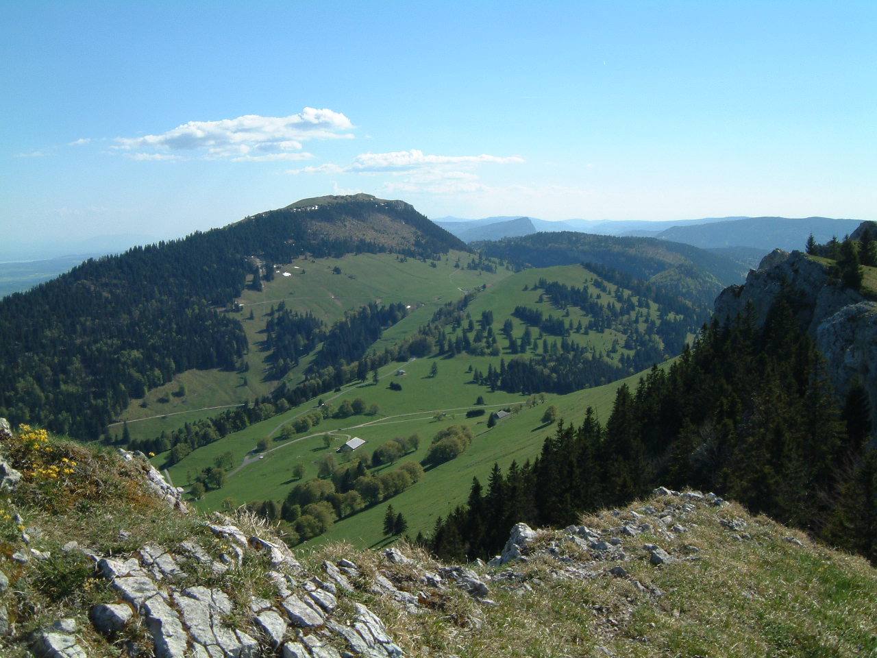 Le Suchet, view from mont de Baulmes (Switzerland)