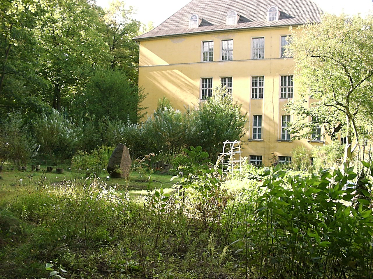 Botanical garden "Lehmann Garden" at Joachimsthalsches Gymnasium in Templin, Brandenburg, Germany