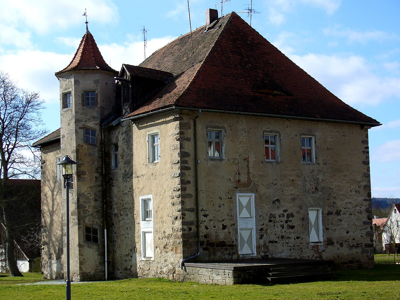 Bildinhalt: Lehrberger Schloss im Februar 2014 Aufnahmeort: Lehrberg, Deutschland