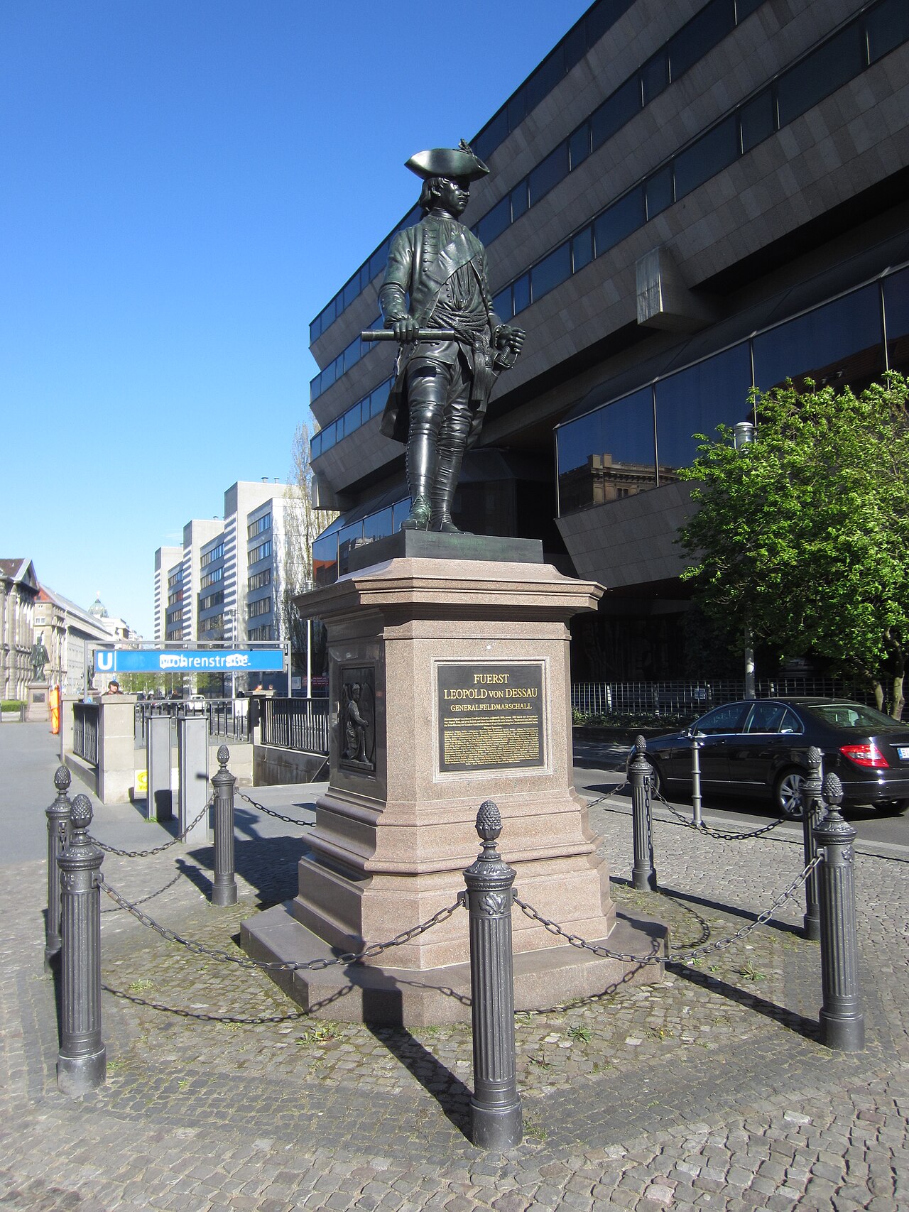 Statue of Leopold I, Prince of Anhalt-Dessau, Berlin, Germany (April 2016)
