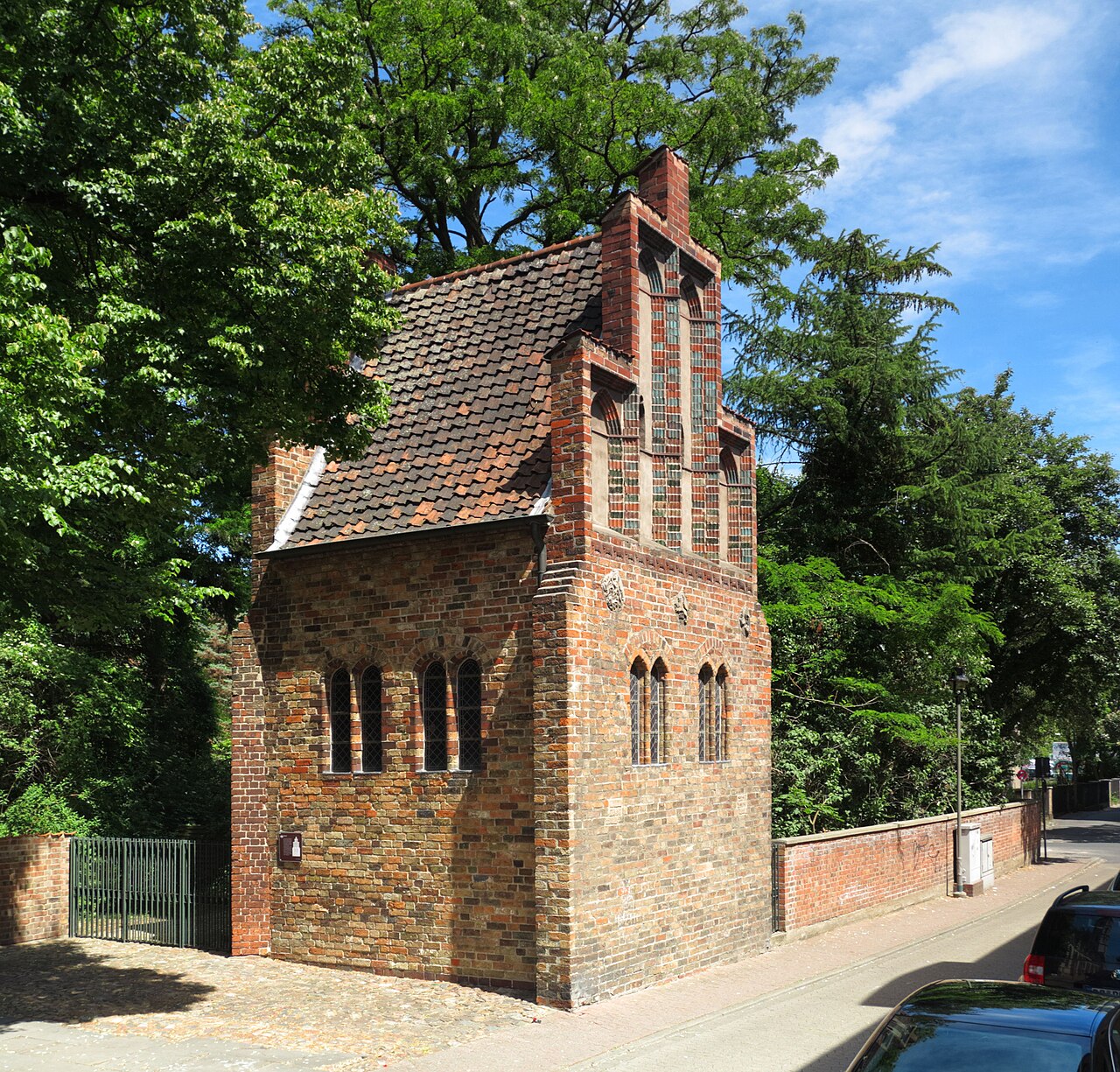 Braunschweig, Germany: the "Liberei" (library), a gothic brick building of the 15th century
