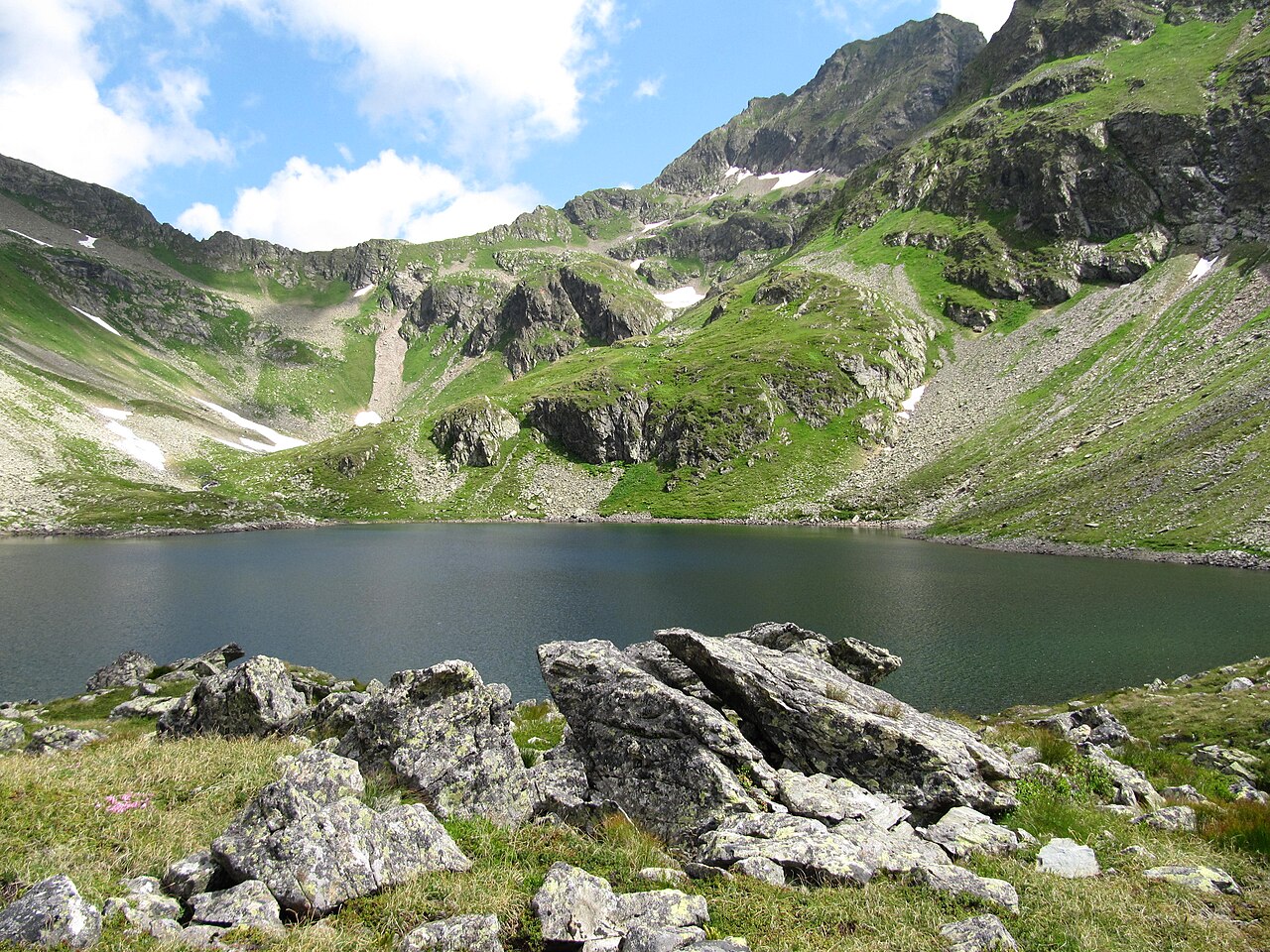 Lignitzsee gen Lignitzhöhe und Scharnock (2498m)