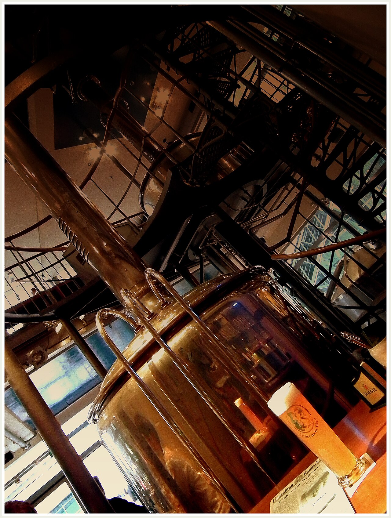 LINDEN BRAU BREW PUB AT THE SONY CENTER BERLIN GERMANY APRIL 2012