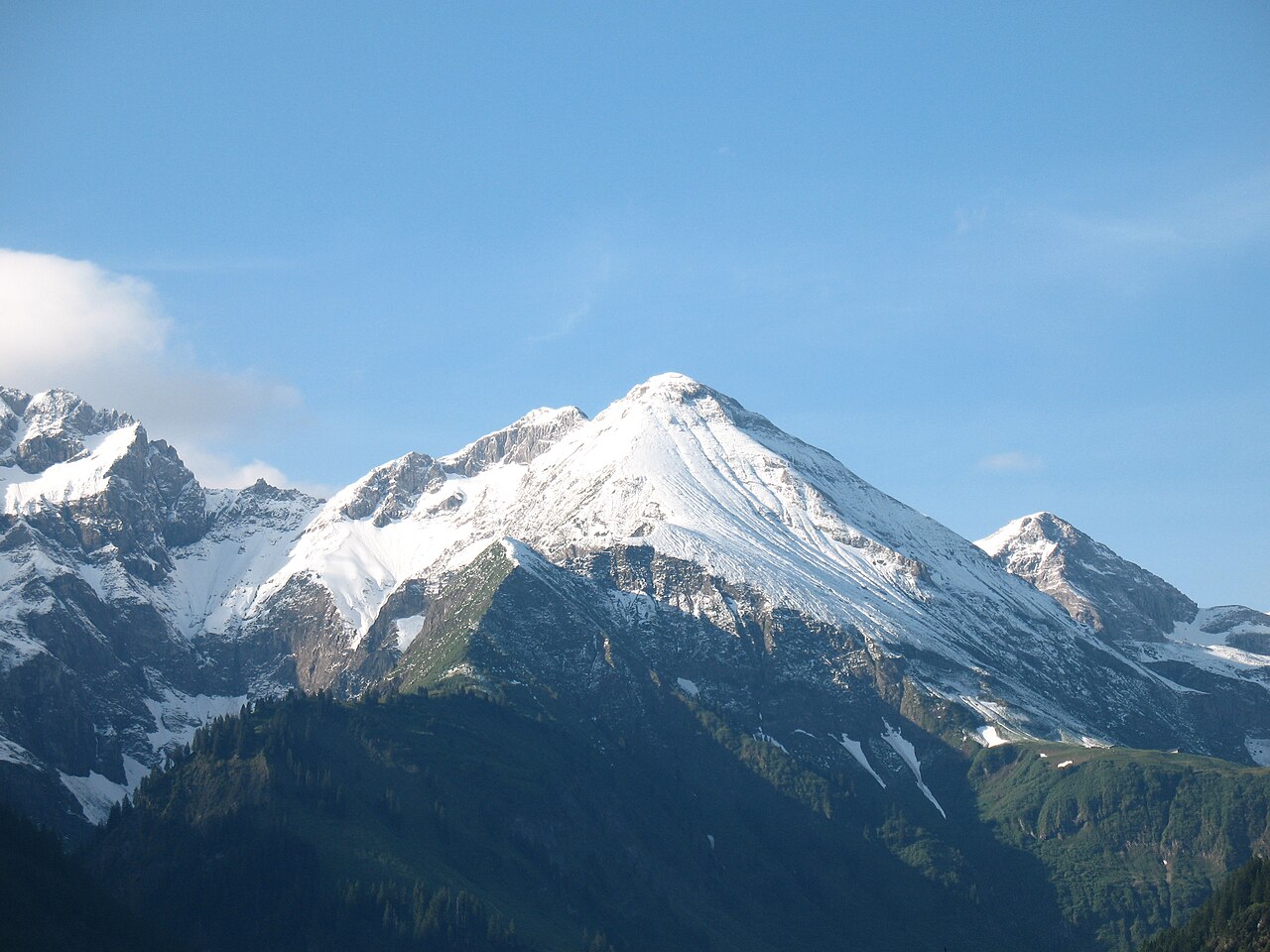 Blick aus dem Stillachtal auf den Linkerskopf (2459 m)