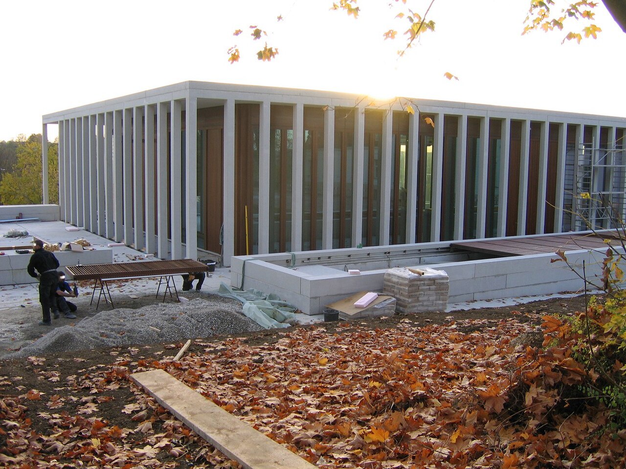 Construction works going on at the extension building of the German Literature Archives in Marbach am Neckar