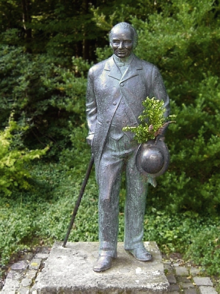 Bronzestatue von Baron Ludwig Knoop in Knoops Park, Bremen - St