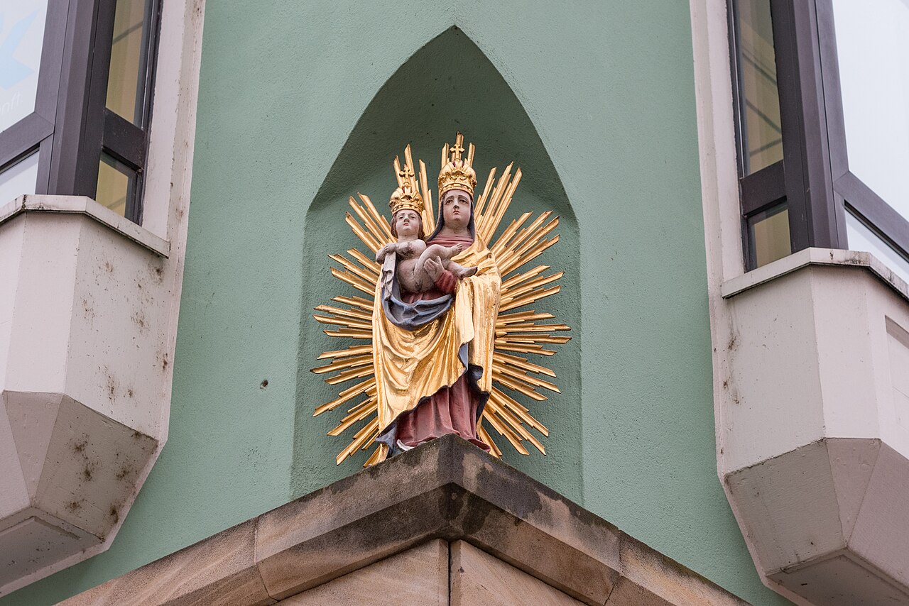 Bamberg, Obstmarkt 5, Hausfigur