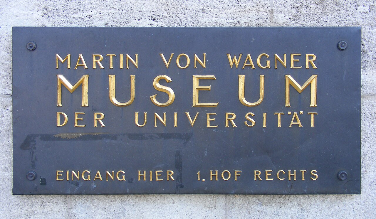 Sign of the Martin von Wagner Museum, University of Würzburg