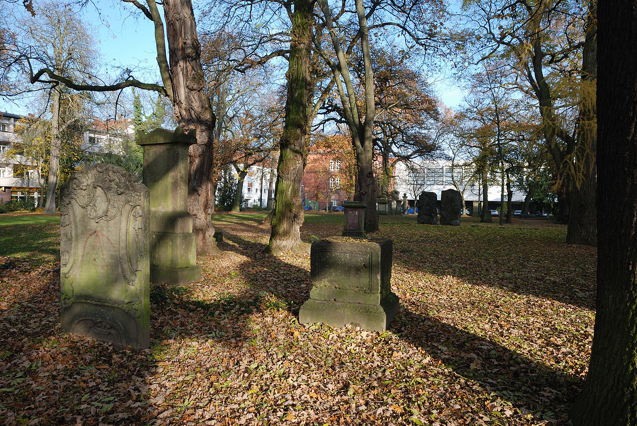 Braunschweig, Martini-Friedhof, Blick von Westen in Richtung Goslarsche Straße
