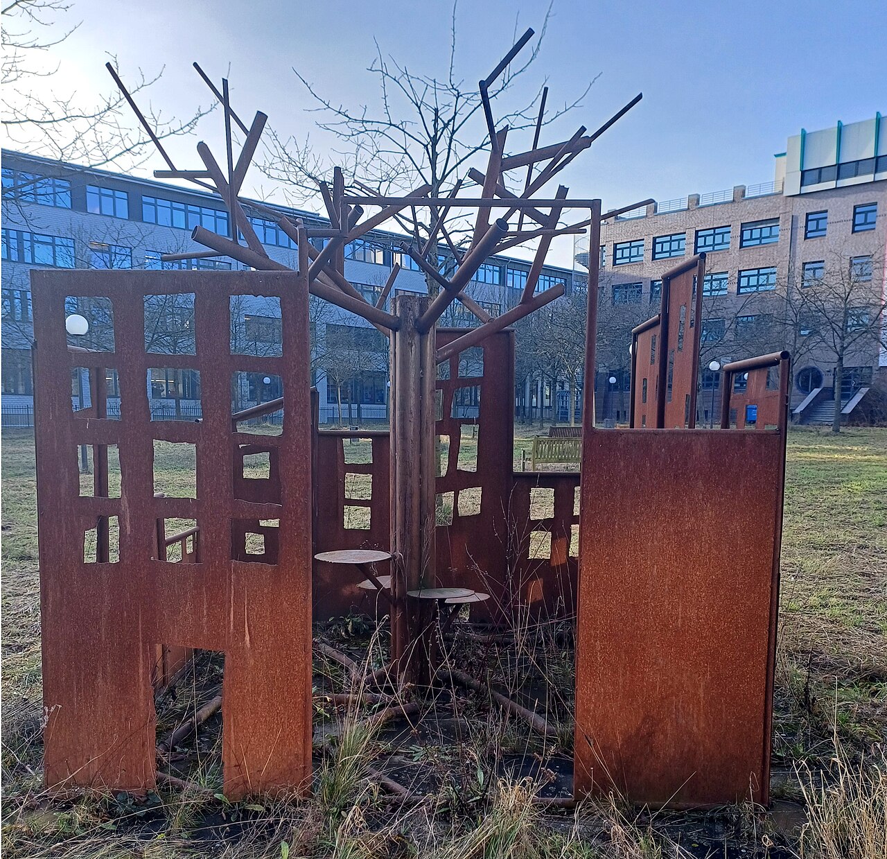 Sculpture, " Marzahn " by Jugendklub Betonia, 2014, Riesaer Straße 94, Berlin-Hellersdorf , Germany