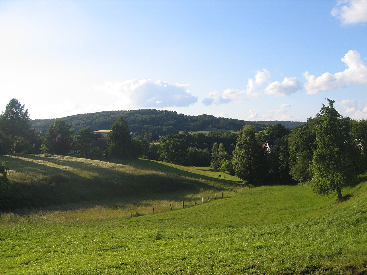 Maschberg Mountain in Rödinghausen , District of Herford , North Rhine-Westphalia , Germany