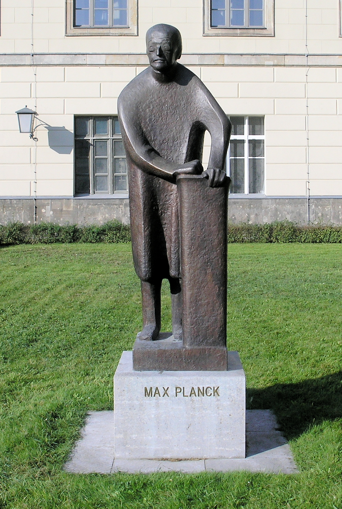 Memorial statue, " Max Planck " by Bernhard Heiliger , 1948/49, Unter den Linden 6, Berlin-Mitte , Germany