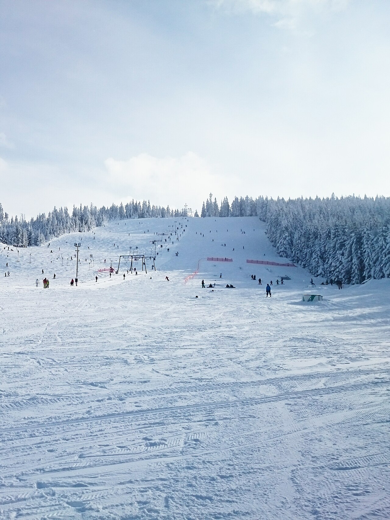 Mehliskopf, Skipiste im Winter