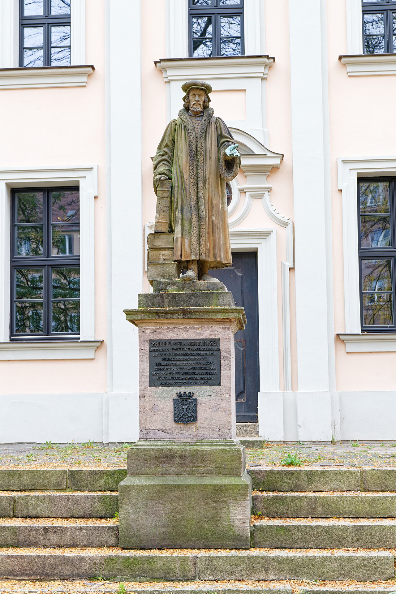 Nürnberg: Egidienplatz, Melanchton-Denkmal