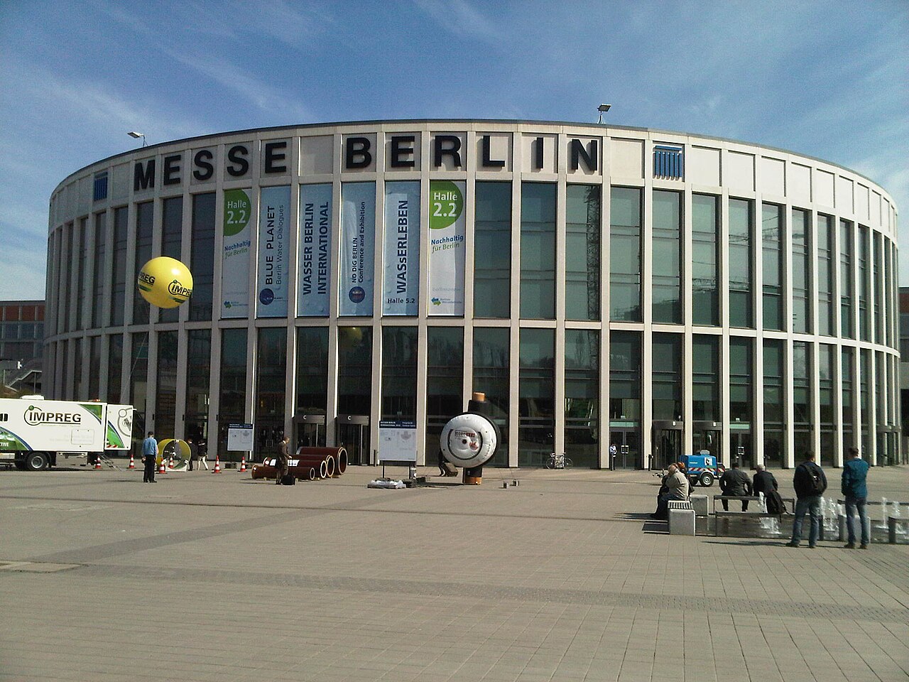 Eingang Süd der Messe "Wasser Berlin International 2013"