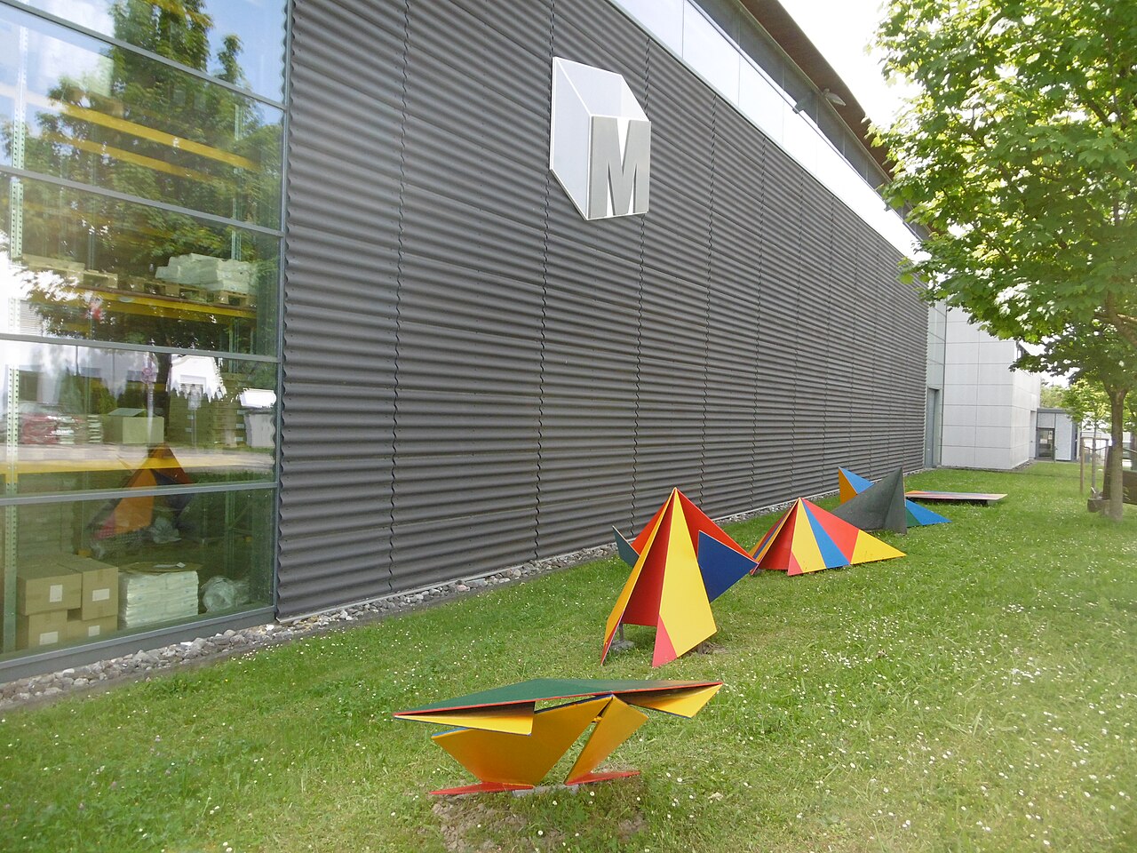 Attention (due to new parking lot construction) - the sculpture is now moved here
