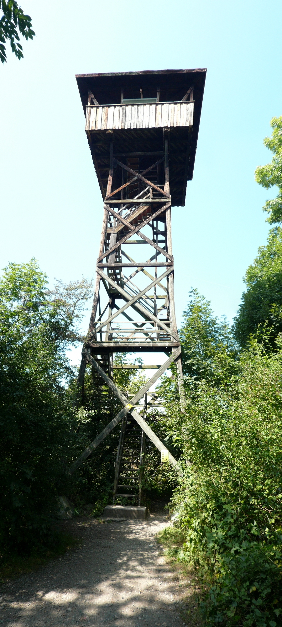 Panorama tower on peninsula Mettnau near Radolfzell