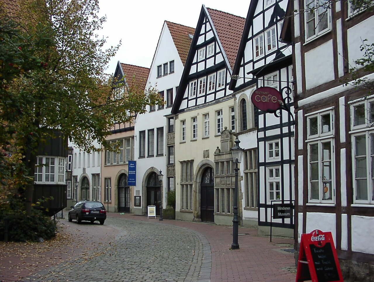 Die Museumszeile in Minden , Nordrhein-Westfalen