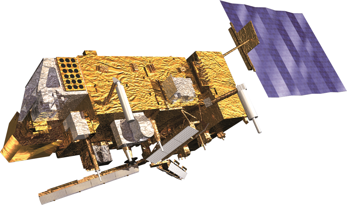 Image of the MetOp-A & -B spacecraft with transparent background