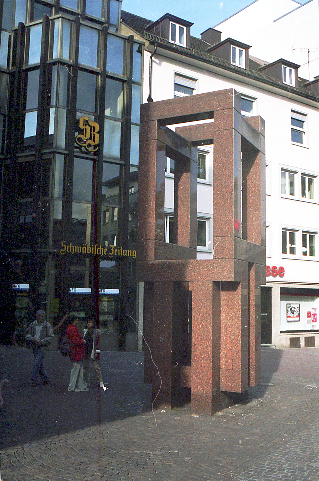 Einstein-memorial by Max Bill from 1979 in Ulm/Germany