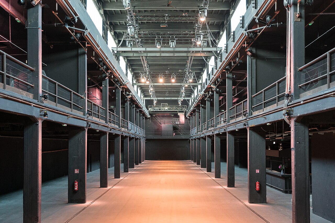 View of a former construction hall for electrical engines, which serves as event location today