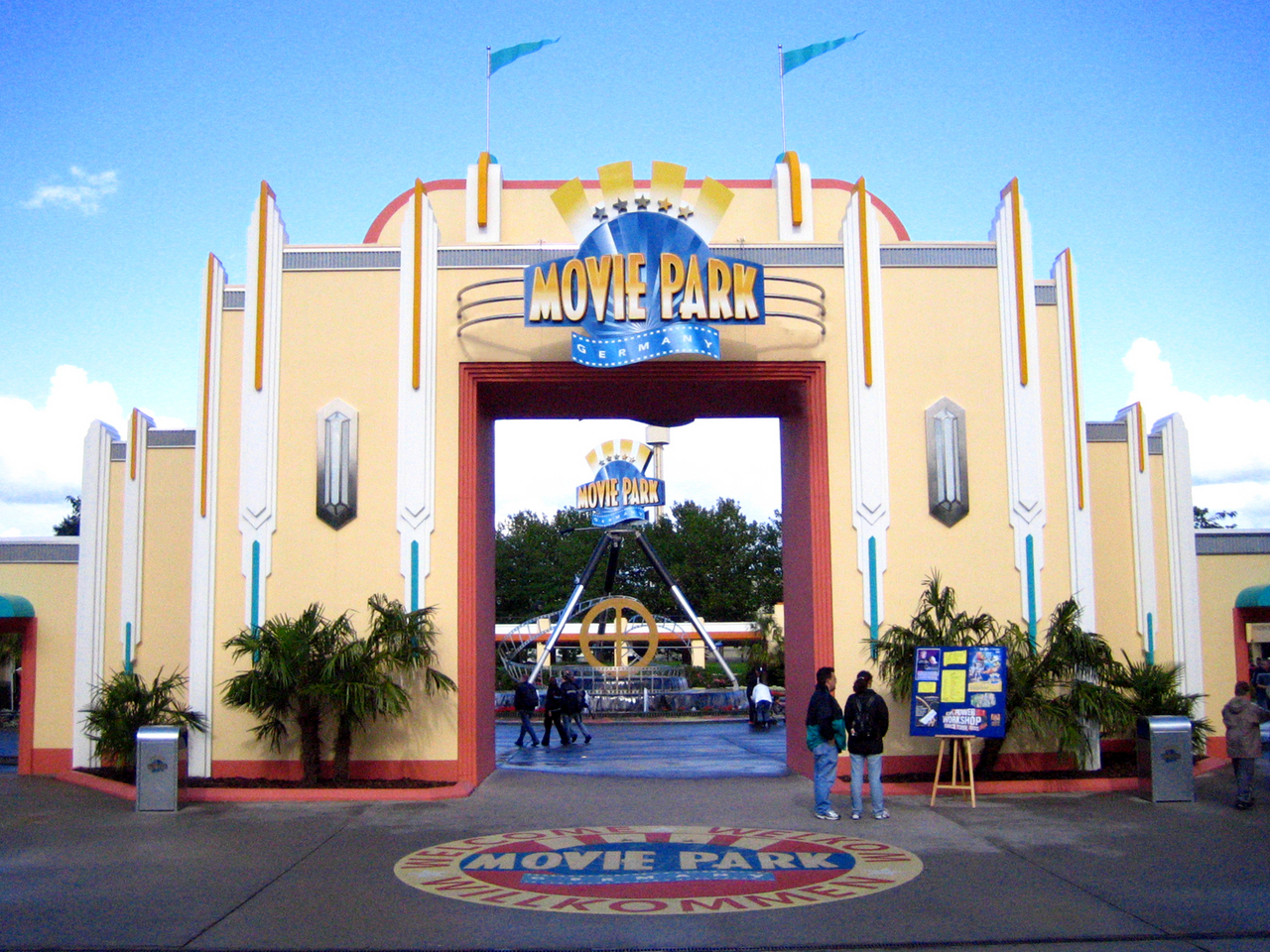 Entry of Moviepark in Bottrop, Germany