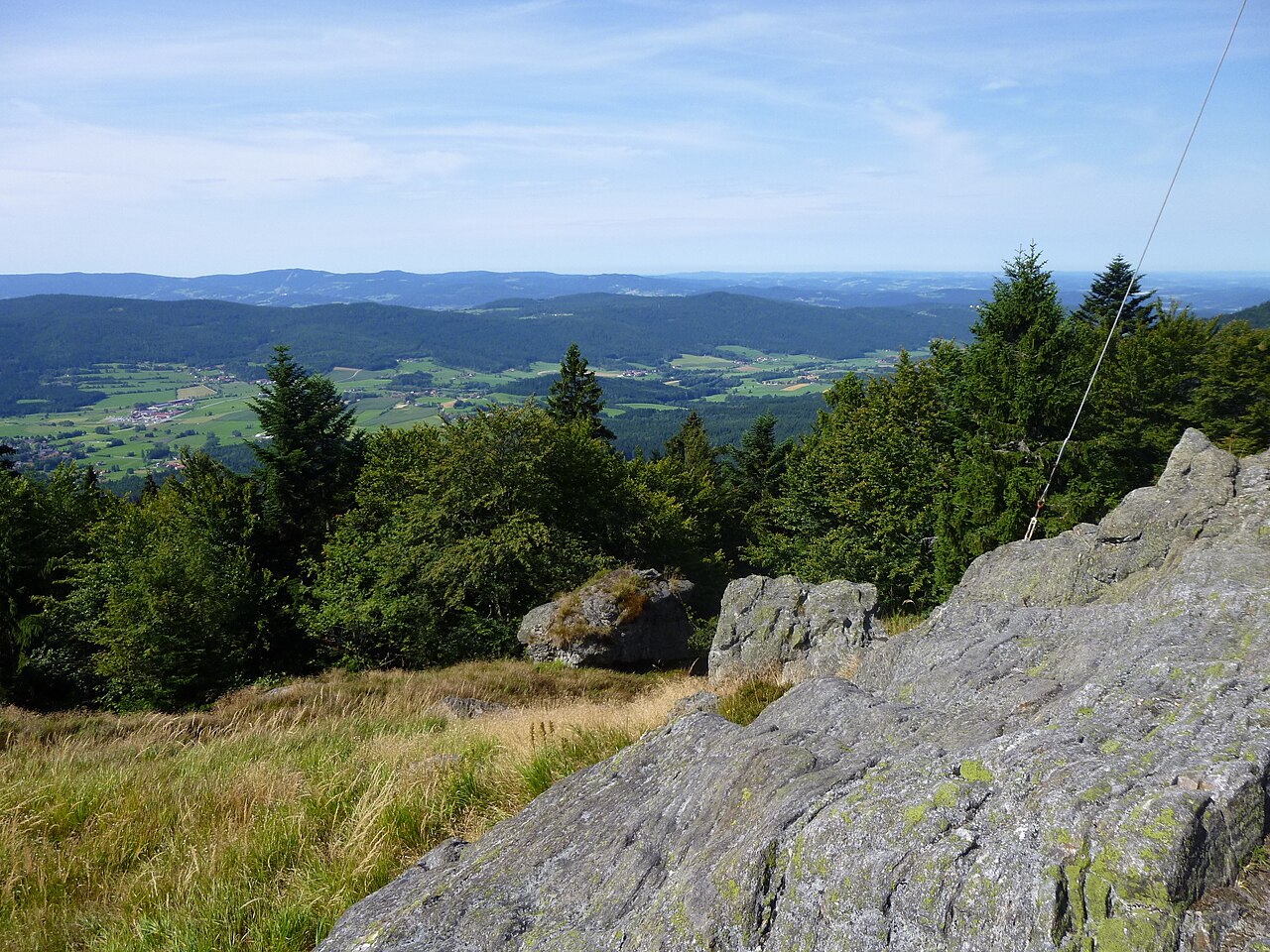 Blick vom 1080 m hohen Mühlriegel nach Süden
